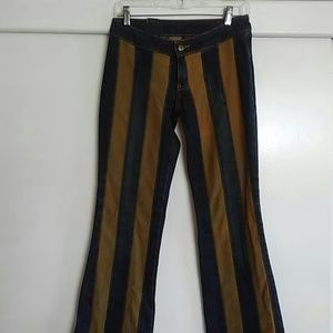 Jeans/Cord strip Tan/Blue jeans